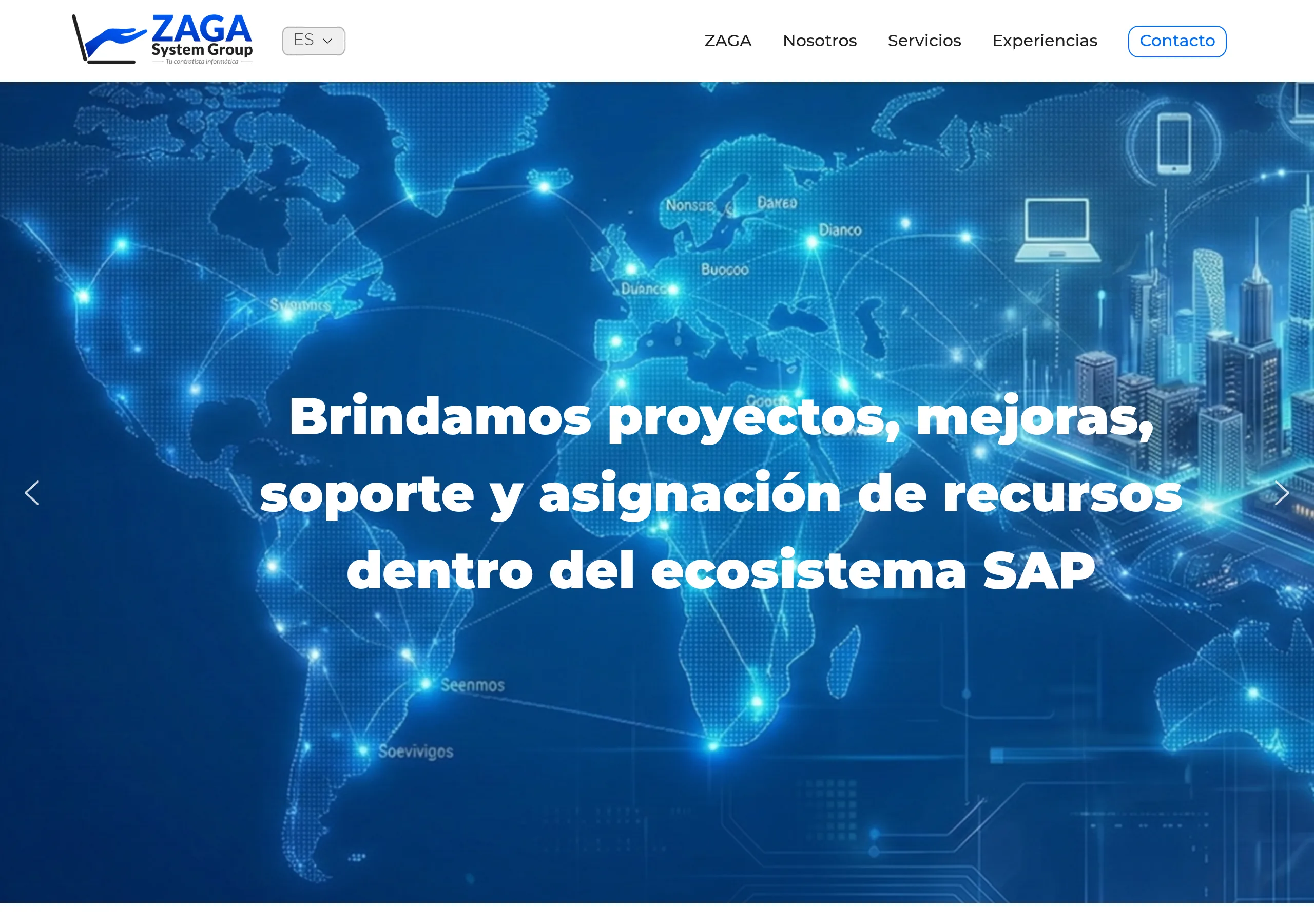Zaga System website